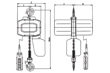 HH-B�͆���h(hu��n)�늄Ӻ��J HH-B type single phase chain electric hoist